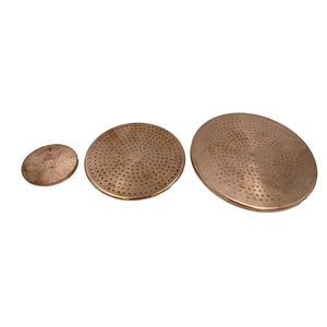Flat Unlacquered Solid Copper Rain Shower Head , Handcrafted Vintage , Style Moroccan Showerhead ,Ideal for Outdoor Use