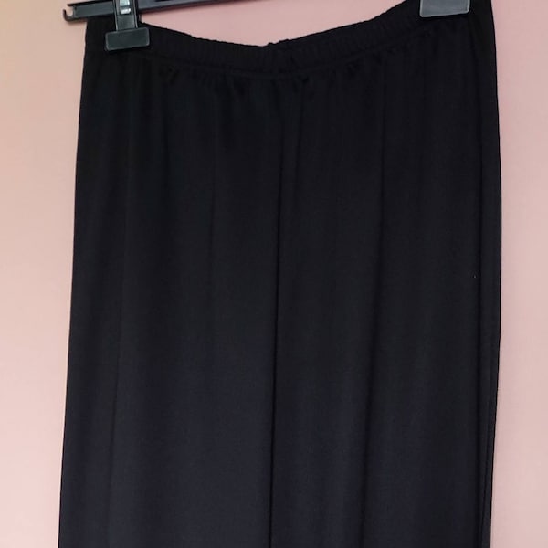 Cindy- Womens wide leg ITY trousers. Choice of length and colours. Sizes 10-24