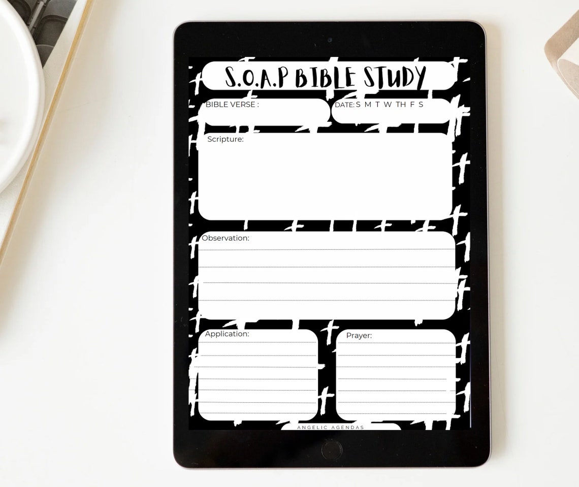 Digital S.o.a.p Bible Study Template Printable PDF PNG JPG - Etsy