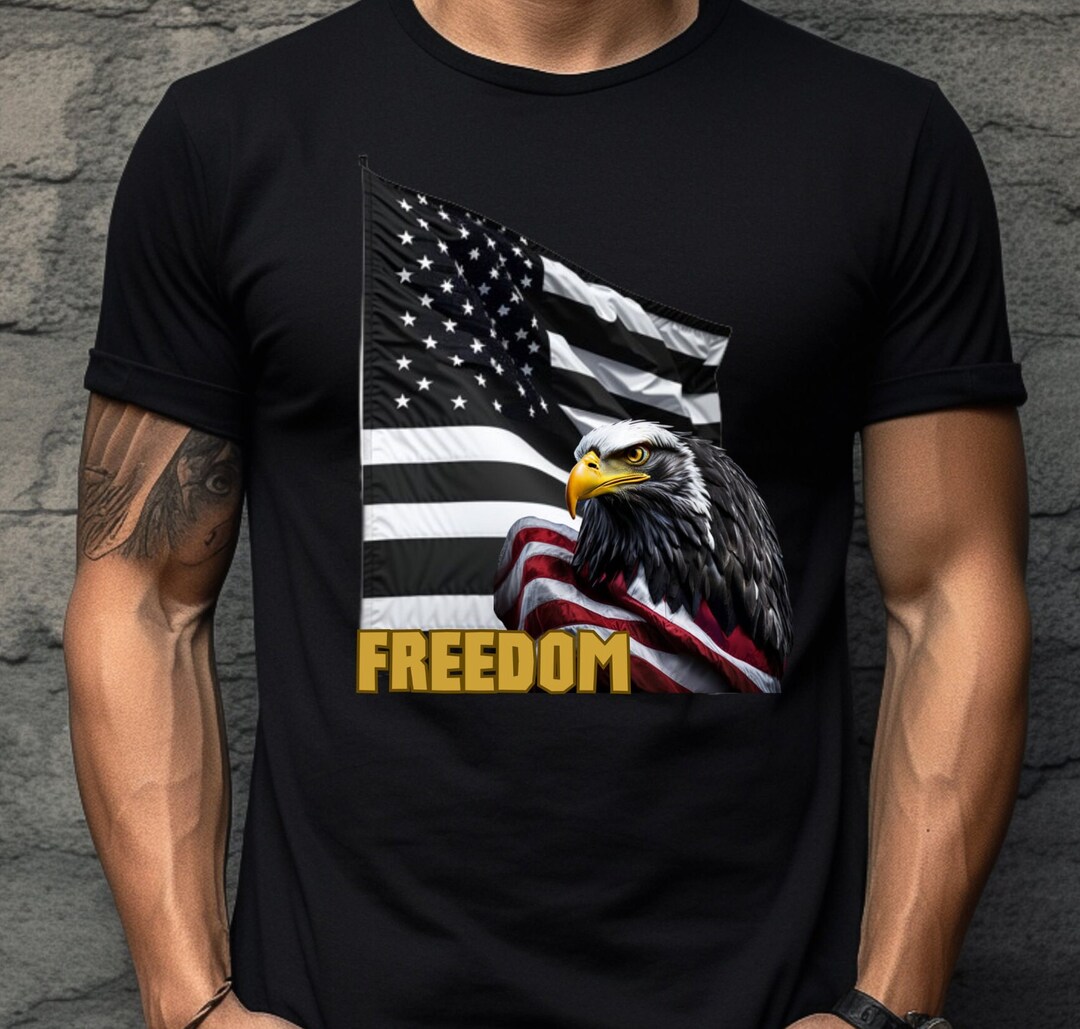 Freedom T-Shirt - Klassisches Basic Mit Doppelt Genähtem Saum