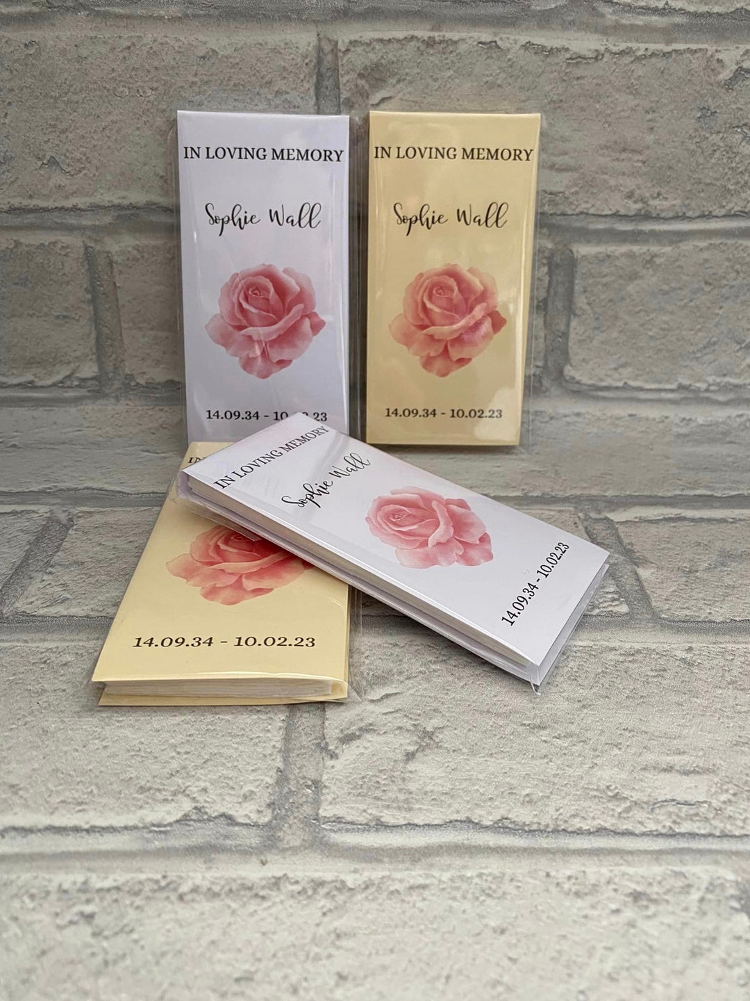 Funeral Favors Funeral Tissue Sleeve Favours Individually Etsy
