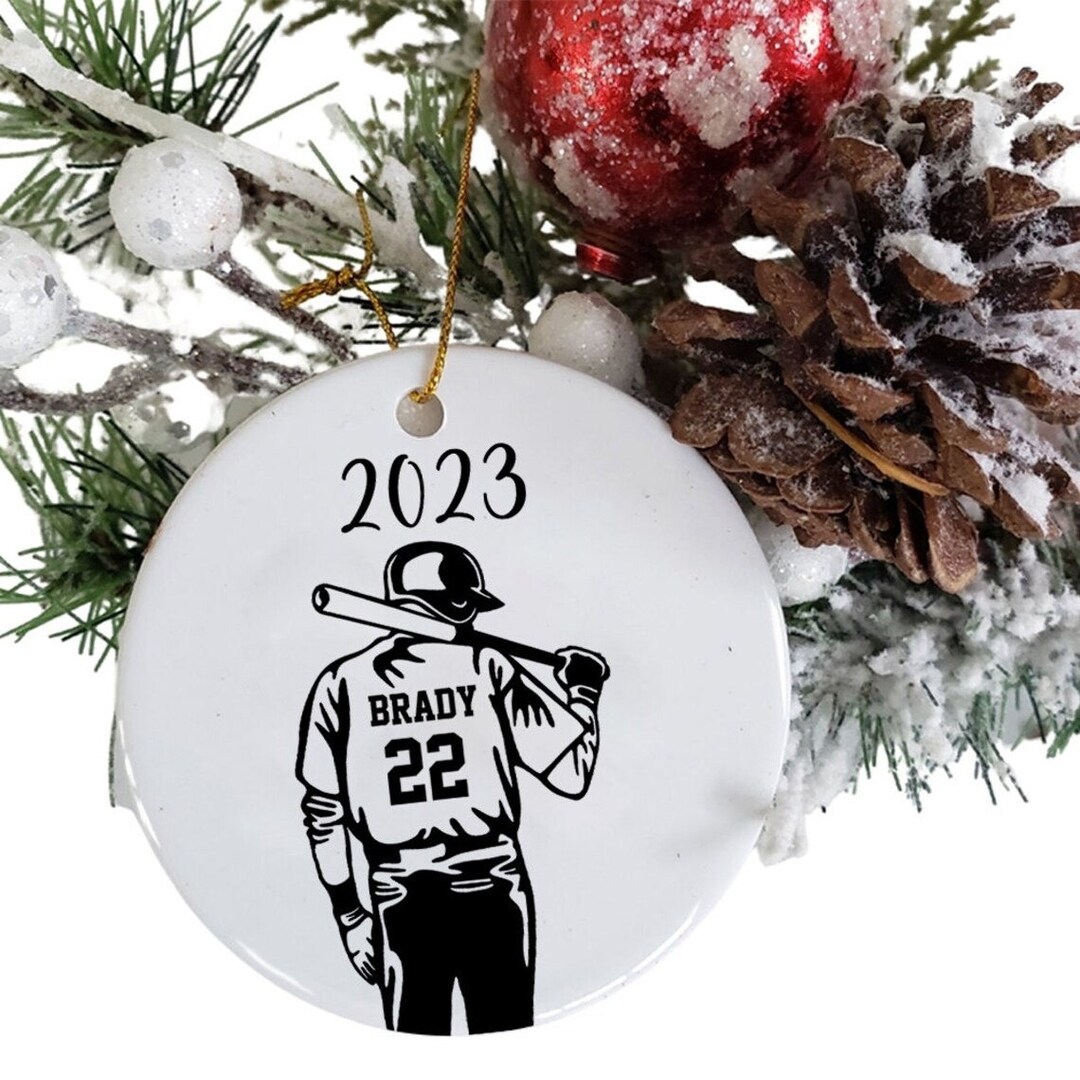 Baseball Christmas Ornament, Baseball Ornament, 2023 Ornament, 2023
