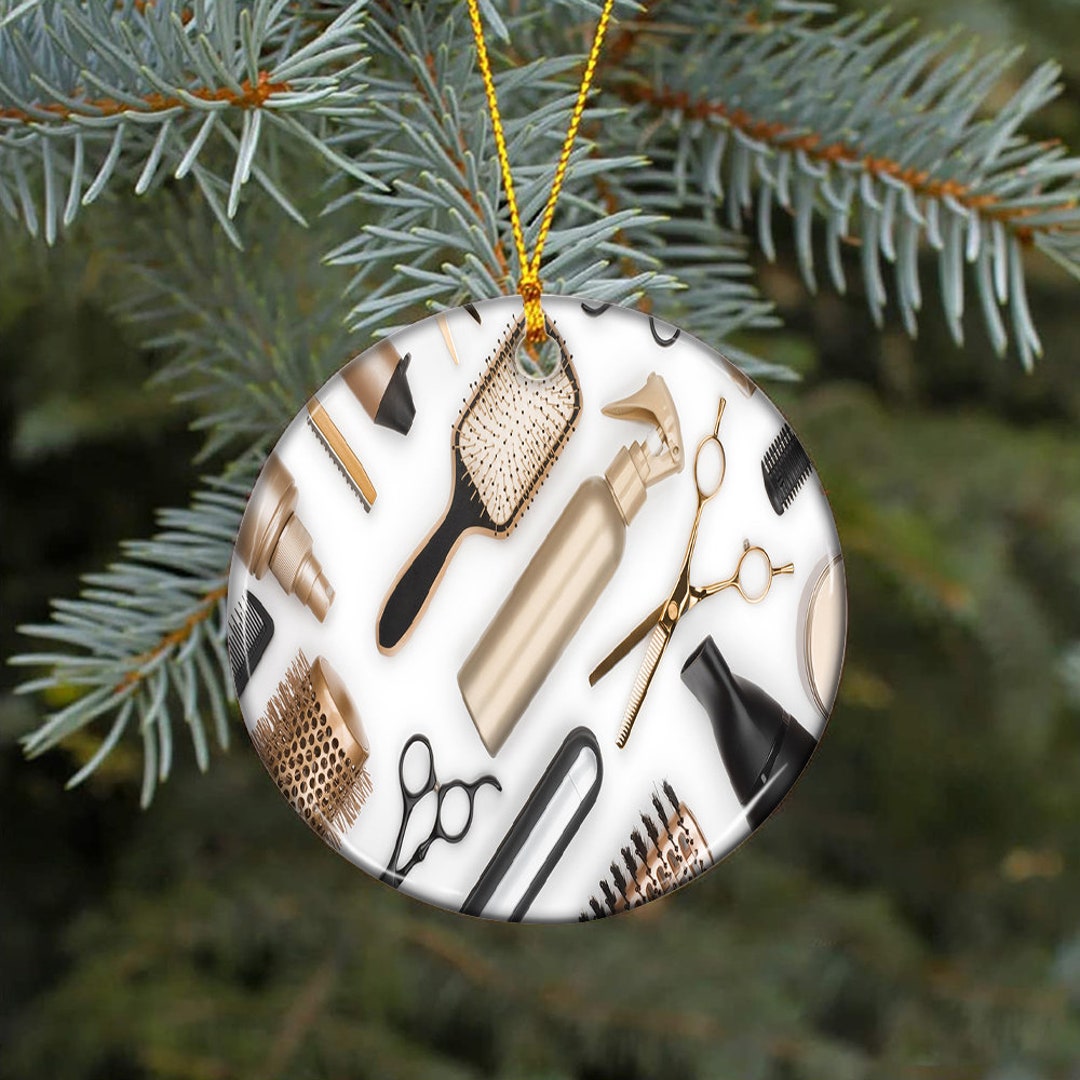 Hair Stylist Tool Christmas Ornament Custom Hair Stylist Etsy