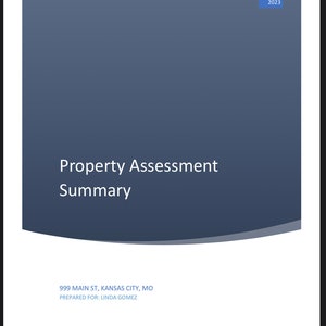 Custom Home Value Report - perfect for tax assessment disputes. **ON SALE THRU 10/31**