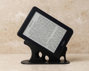 Gepersonaliseerde Kindle- en Kobo-standaard: 3D-geprinte eReader-houder, minimale bureaustandaard, ondersteuning leestablet