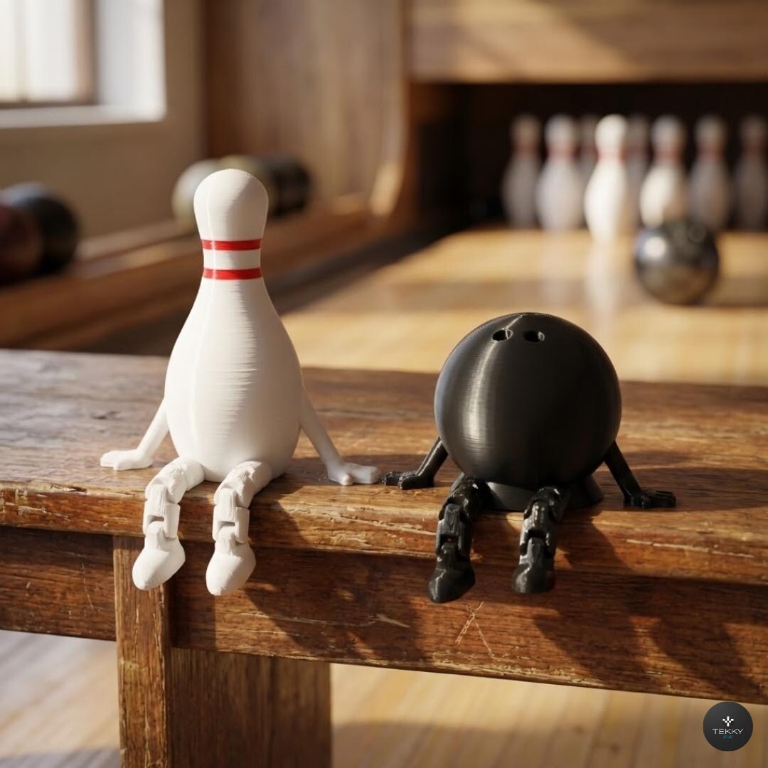 Articulated Bowling Figures – 3D Printed Bowling Desk Decor - Etsy ...
