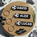 Custom Football Name Keychain – Personalized Sports Bag Tag Gift product logo