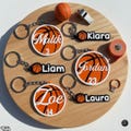 Personalized Basketball Keychain | Custom Player Name & Number | Team Gift product logo