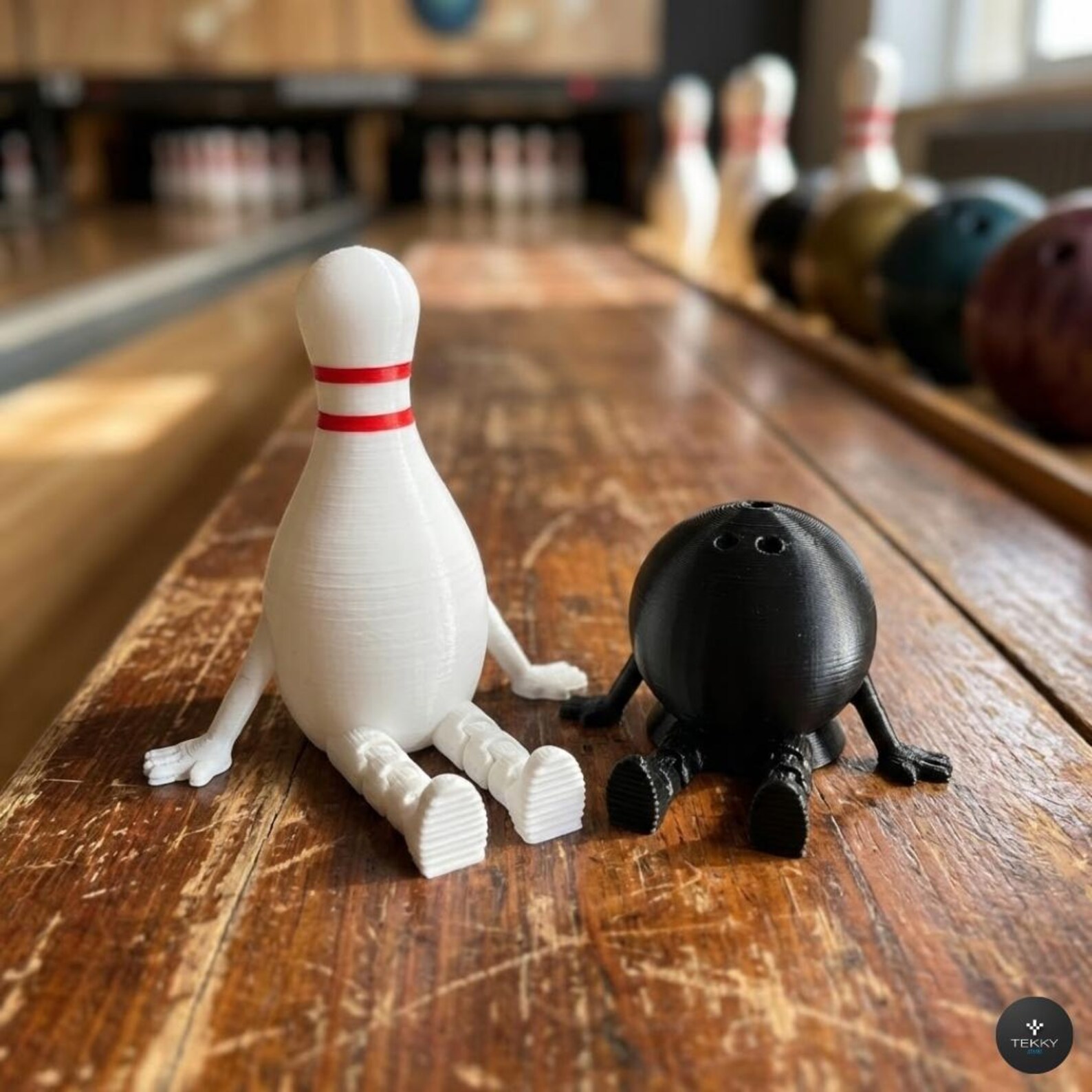 Articulated Bowling Figures – 3D Printed Bowling Desk Decor - Etsy Canada