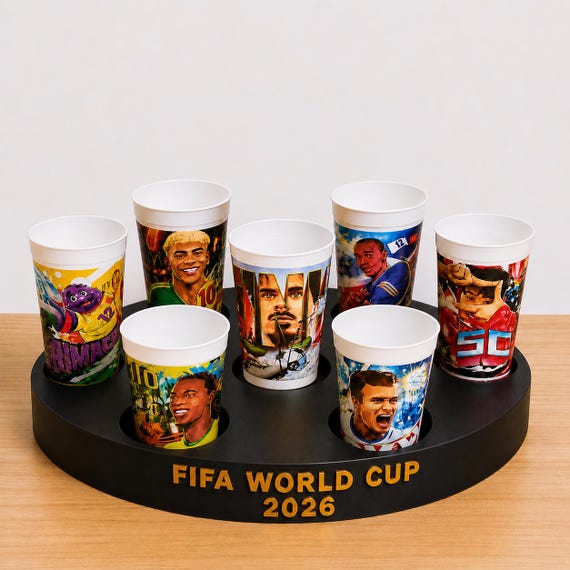 Buy Mcdonald's World Cup 2026 Cup Display Stand | Holder for 6 or