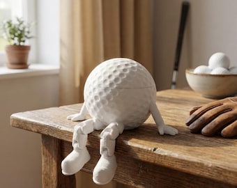 Articulated Golf Ball Figure – 3D Printed Desk & Shelf Decor