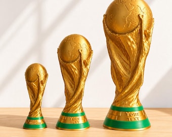 Trofeo della Coppa del Mondo personalizzato / Replica 3D del trofeo / Regalo per appassionati di calcio