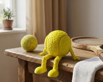 Gelenkte Tennisball-Figur - 3D gedruckte Schreibtisch- & Regaldekoration