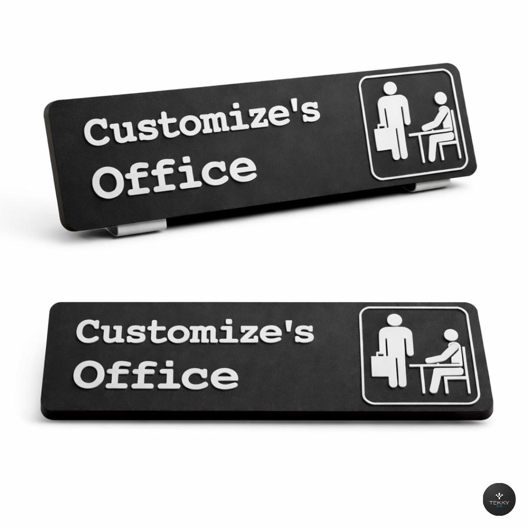 Personalized Office Name Sign – Custom Door & Wall Plaque - Etsy