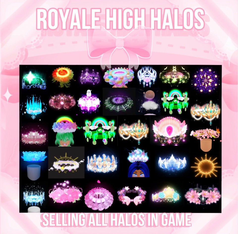 Royale High Halos All Halos in Game Please Read Description Before