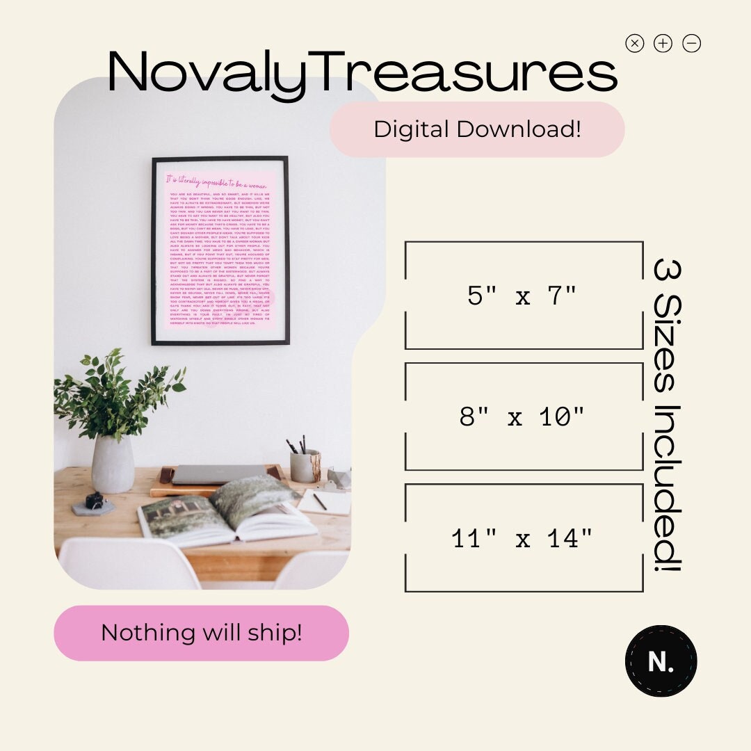 Barbie Monologue Digital Art Powerful Feminist Typography Etsy