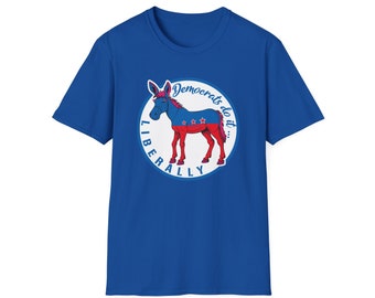 T-shirt democratica per uomo e donna