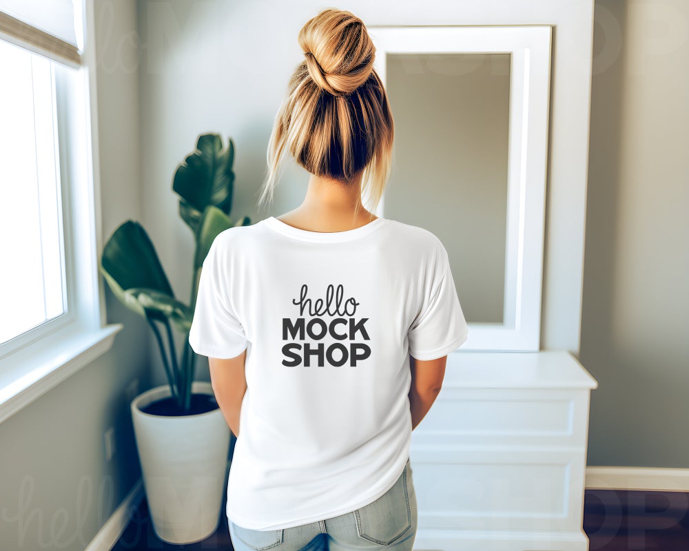Bella Canvas Mockup Back | 3001 White Mockup | Back Crewneck Mockup | Bella 3001 Back Mockup | Bella Canvas 3001 Back Mockup | 3001 Mockup Moderndaydecors