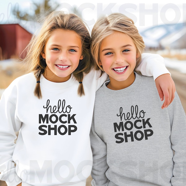 2 Kids Mockup | 18000b Gildan Mockup | Sweatshirts Mock Ups | 18000 Sport Grey Mockup | Mockup Kids Sweatshirt | 18000b Mock | 18000b Mockup