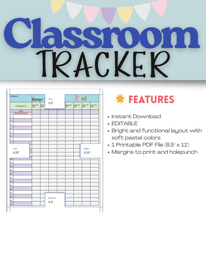 Google Sheets Classroom Tracker| Editable| Teacher Checklist| Classroom ...