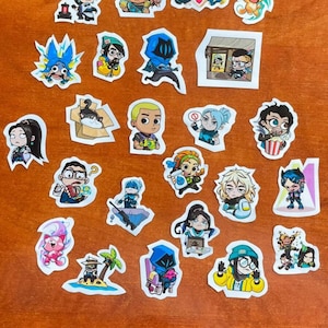Valorant Sticker Set, Valorant Stickers , Valorant Matte Sticker,Clove Valorant,Omen,Jett,Valorant Merch, Viper,Fade,Gekko,Wingman,Sage,Neon
