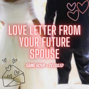 Carta de amor do seu futuro cônjuge, orientação espiritual, mesma hora