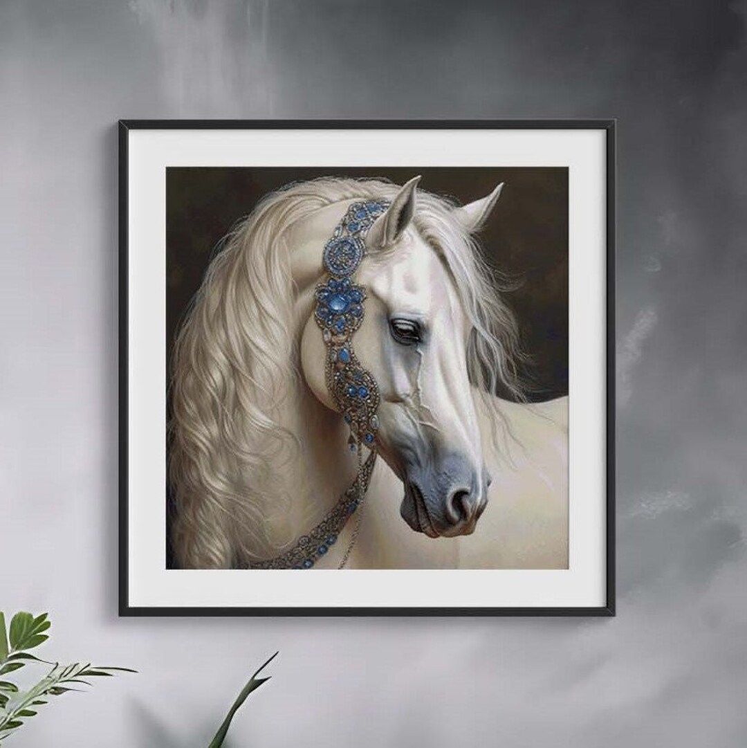 Royal Horse Cross Stitch Pattern Instant PDF Download Jeweled Horse - Etsy
