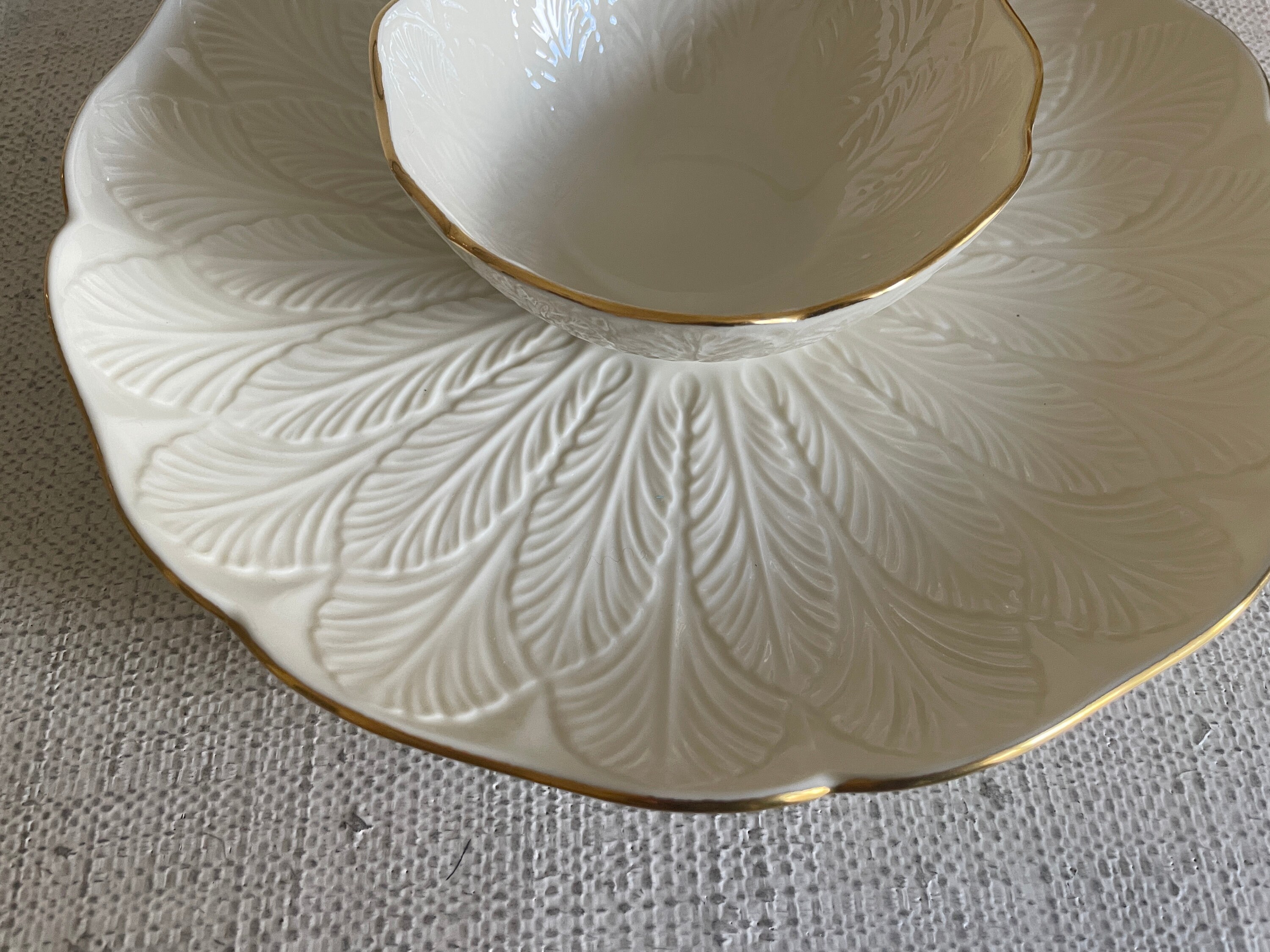 Vintage Lenox Collection Chip Dip Dish Etsy