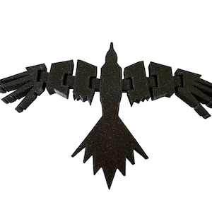 3D Printed Articulated Raven Bird – A Unique Fidget Toy and Decoration!