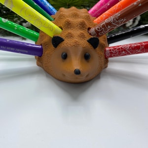 Hedgehog 3D Printed Pencil Holder – Unique, Fun, and Artsy Desk Organizer