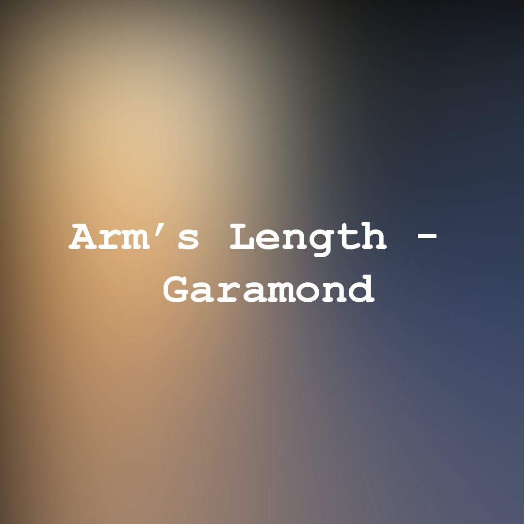 Arm's Length Garamond Guitar Tab Etsy