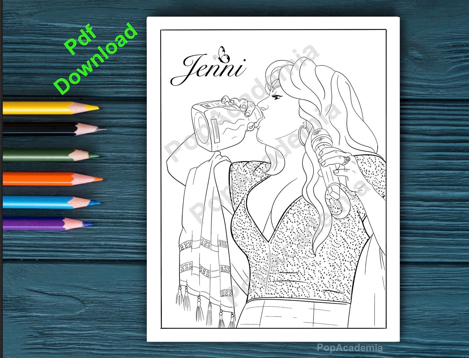 Jenni Rivera Inspired, 3 Coloring Pages, Printable Pdf/ 3 Páginas De ...