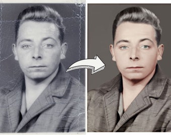 Vintage Photo Restoration Service | Professional Restore and Repair, Picture Restore, Enhance Image, Retouch Torn, Ripped, Scratched