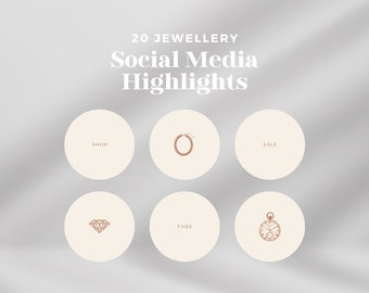 20 Jewellery Jewelry Social Media Instagram Story Highlights Instant Download