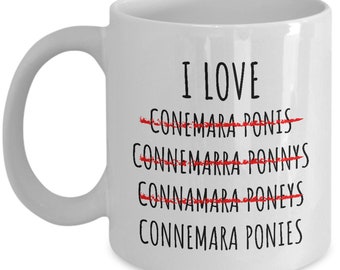 Unique connemara pony coffee mug, horse mug, horse trainer gift, horse lover, horse coffee mug, horse gifts for girl