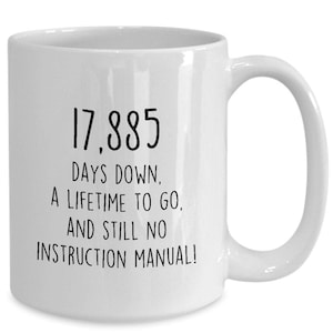 49th birthday gifts, 49 bday, being 49, Fortyninth bday, birthday cup, fortyninth bday mug, 17,885 days gift, personal coffee mug