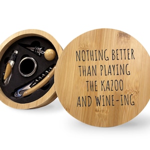 Kazoo Gifts, Kazoo Teacher Gift, Gift For Kazooist, Kazooist Gift, Teacher Appreciation Gift, Musician Gifts, Custom Wine Set