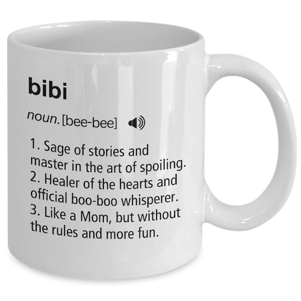 Bibi Mug, Gift From Granddaughter, Promoted to Bibi, Bibi Gifts, Grandmother Mug, From Grandkids, Grandparents Gifts