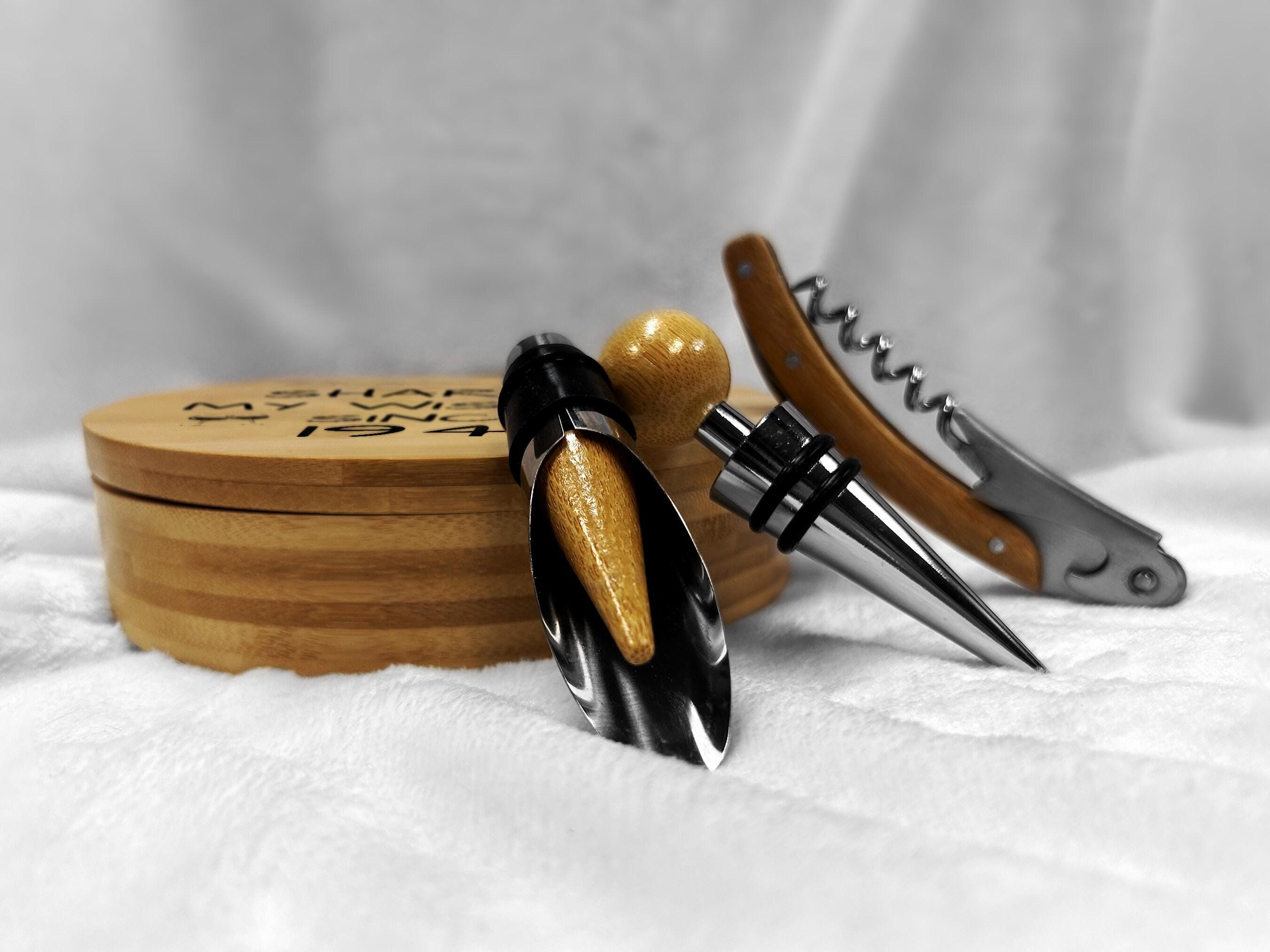 83rd Birthday Bamboo Wine Set With Birth Year 1941, Ideal