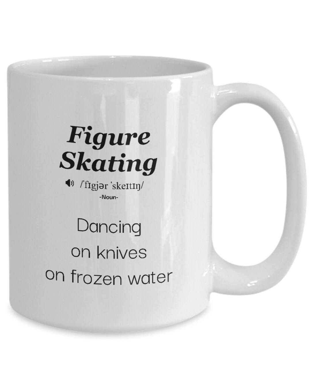 Figure Skating Definition Coffee Mug, Gift for Figure Skater, Figure