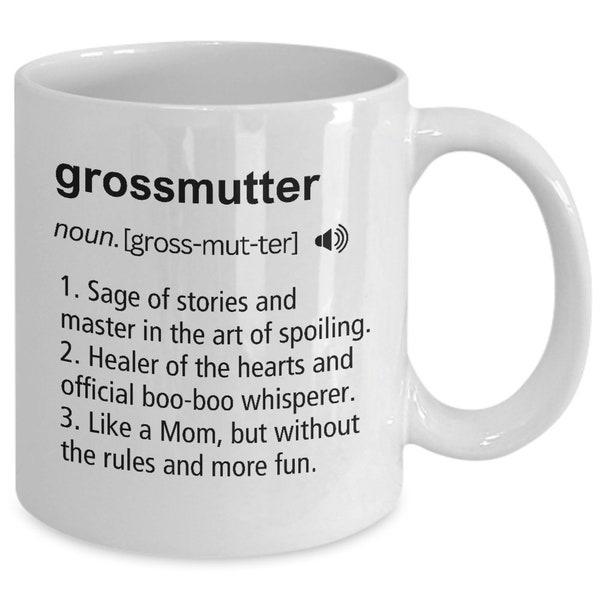 Grossmutter Mug, Gift From Granddaughter, Promoted to Grossmutter, Grossmutter Gifts, Grandmother Mug, From Grandkids, Grandparents Gifts