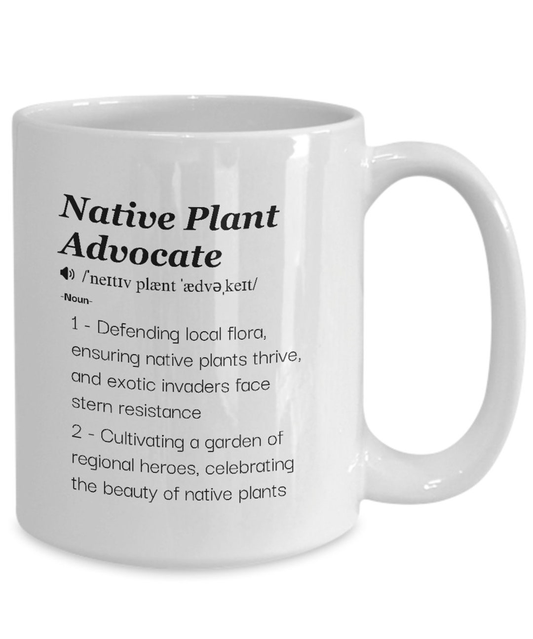 Native Plant Advocate Definition Coffee Mug Gift Idea for Etsy