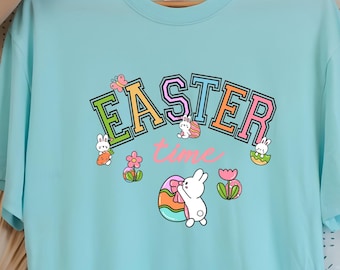 Easter Comfort Colors Shirt, Bunny Egg Hunt Tee