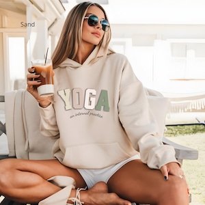 Yoga Hoodie, Unisex Yoga Sweatshirt, Comfortable Activewear, Mindfulness Practice Apparel, Gift for Yoga Lovers, Cozy Layering Piece