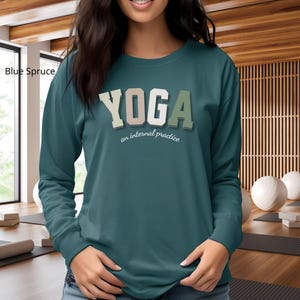Comfort Colors Yoga Long Sleeve Tee: Spiritual Clothing Gift