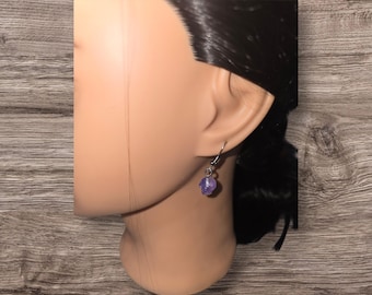 Purple Skull earrings