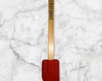 12" red silicone spatula. I WAS GROOT