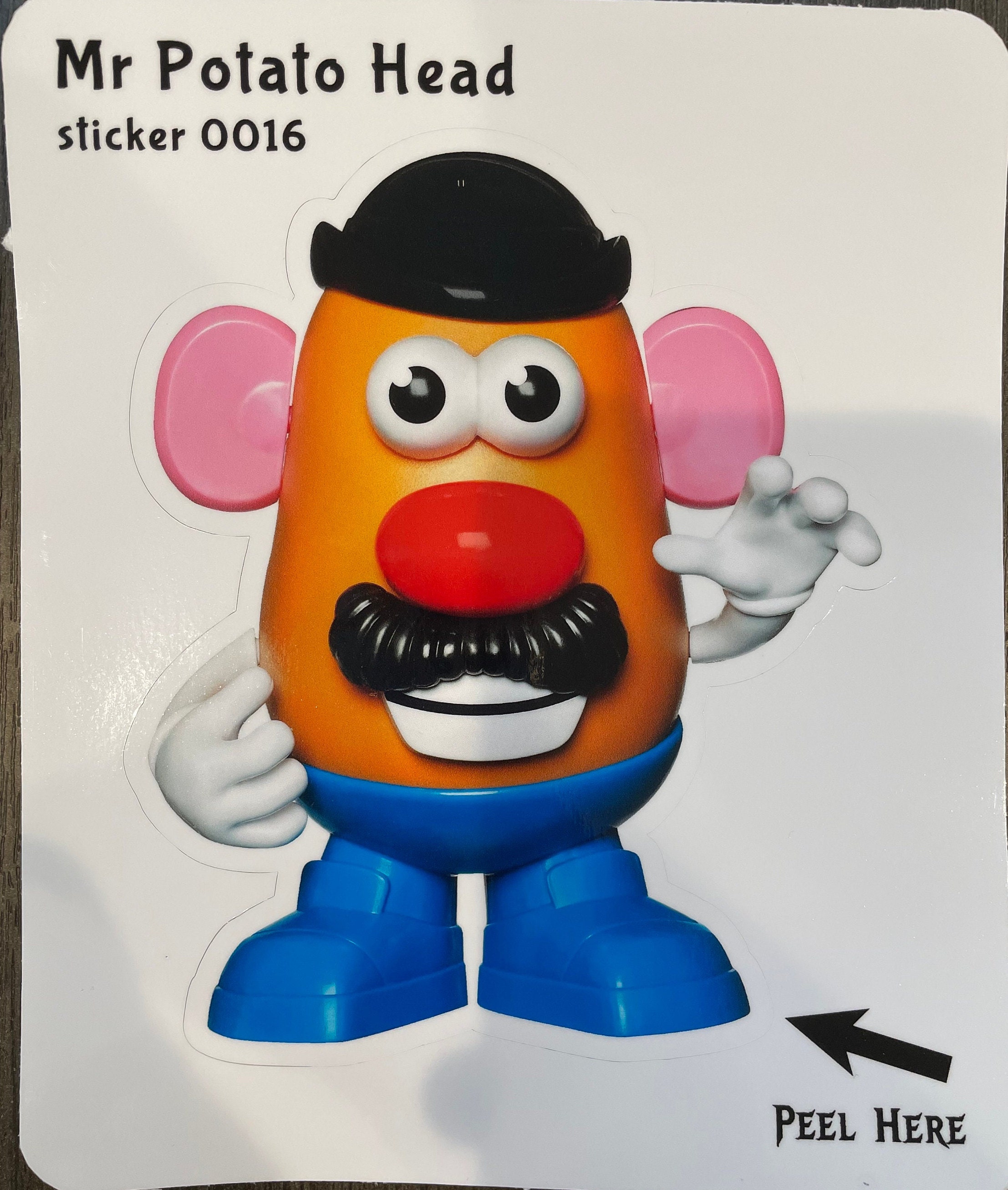 Mr Potato Head Stickers - Make your Own Stickers x 5 Birthday Party Loot  Style 1