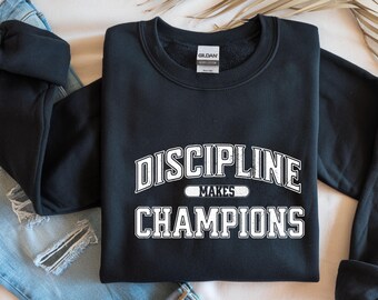 Discipline makes champions PNG Digital Download Stock Show Life