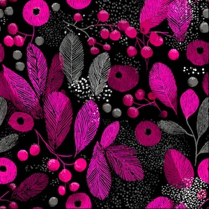 Pink Christmas Seamless Digital Papers, Floral, Scrapbook Paper, Commercial Use Digital Paper, Pink Holiday Pattern Digital Download. JPGs
